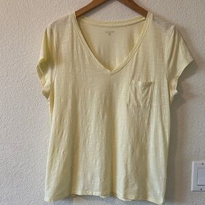 NWOT Garnet Hill 100% Organic Pima Cotton “Weekender” Short Sleeve Tee, Large